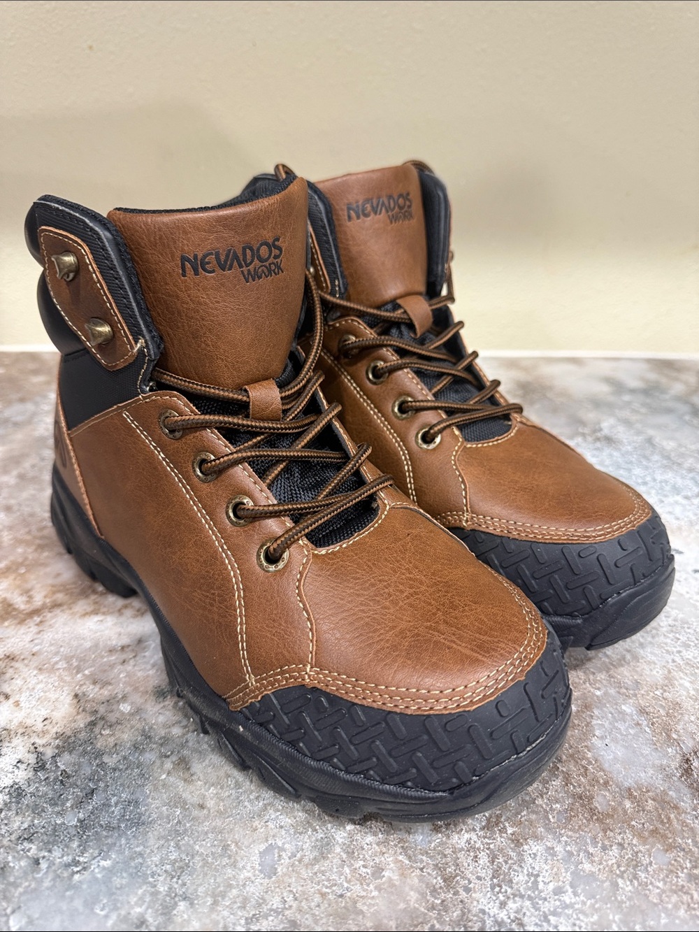 Nevados Work Men’s Brown Lace-Up Safety Boots